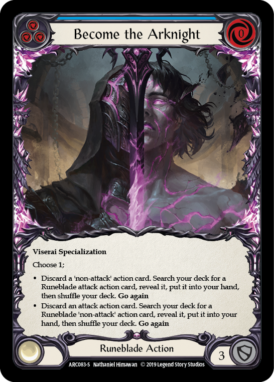 Become the Arknight [ARC083-S] 1st Edition Rainbow Foil | Good Games North