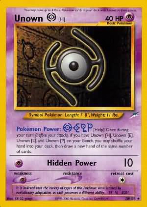 Unown [H] (28/105) [Neo Destiny Unlimited] | Good Games North