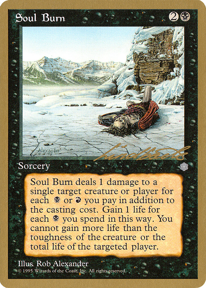Soul Burn (Leon Lindback) [Pro Tour Collector Set] | Good Games North