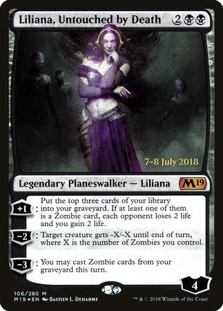 Liliana, Untouched by Death [Core Set 2019 Promos] | Good Games North