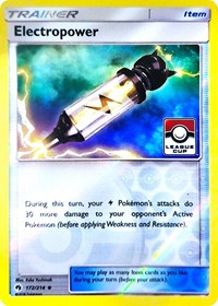 Electropower (172/214) (League Promo) [Sun & Moon: Lost Thunder] | Good Games North