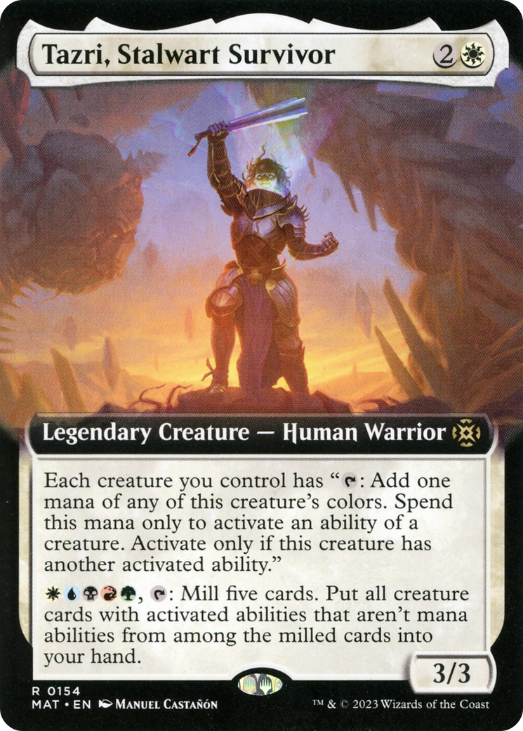 Tazri, Stalwart Survivor (Extended Art) [March of the Machine: The Aftermath] | Good Games North