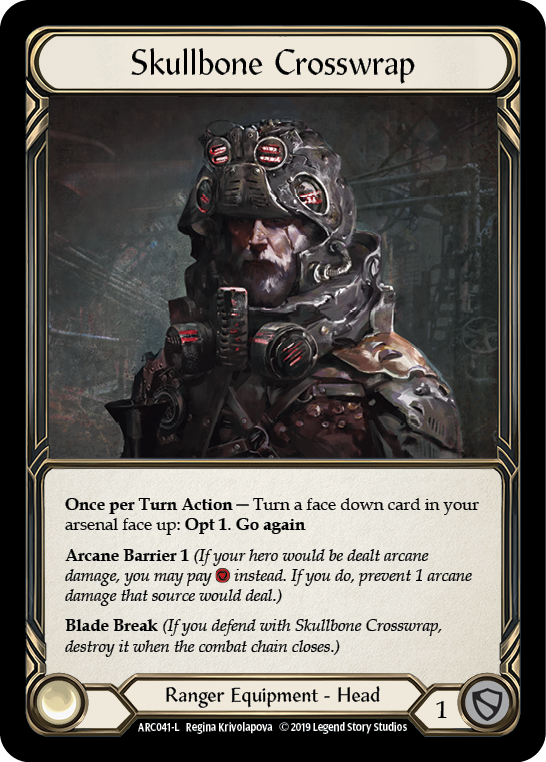 Skullbone Crosswrap [ARC041-L] 1st Edition Cold Foil | Good Games North