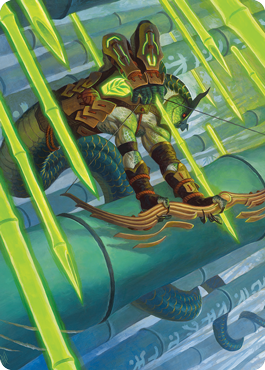 Bamboo Grove Archer Art Card [Kamigawa: Neon Dynasty Art Series] | Good Games North