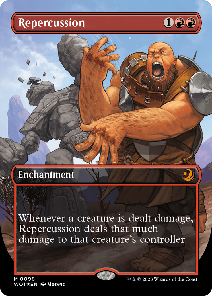 Repercussion (Anime Borderless) (Confetti Foil) [Wilds of Eldraine: Enchanting Tales] | Good Games North