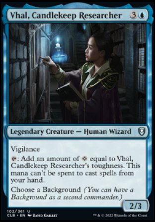 Vhal, Candlekeep Researcher [Commander Legends: Battle for Baldur's Gate] | Good Games North