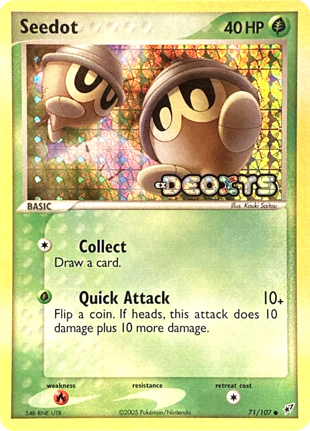 Seedot (71/107) (Stamped) [EX: Deoxys] | Good Games North