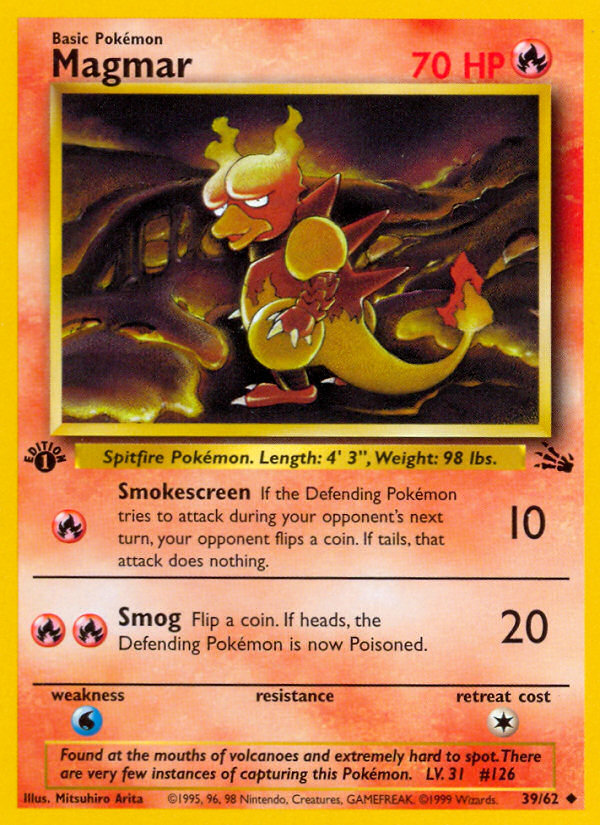 Magmar (39/62) [Fossil 1st Edition] | Good Games North