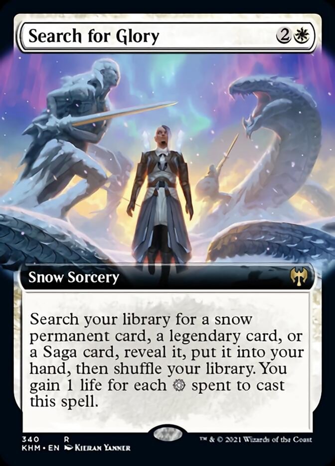 Search for Glory (Extended Art) [Kaldheim] | Good Games North