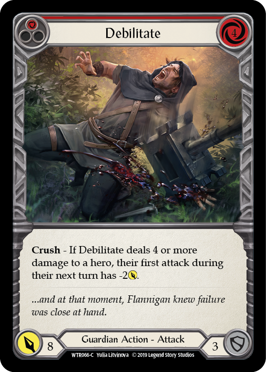 Debilitate (Red) [WTR066-C] Alpha Print Rainbow Foil | Good Games North