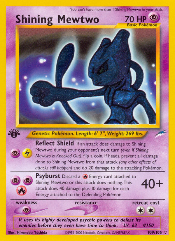 Shining Mewtwo (109/105) [Neo Destiny 1st Edition] | Good Games North