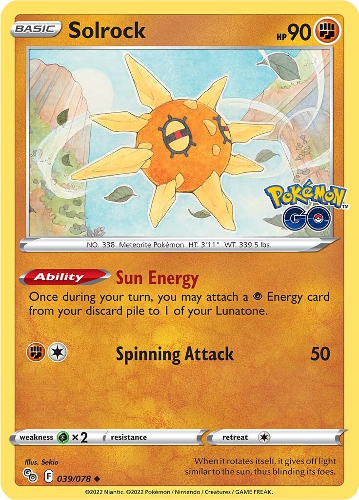 Solrock (039/078) [Pokémon GO] | Good Games North