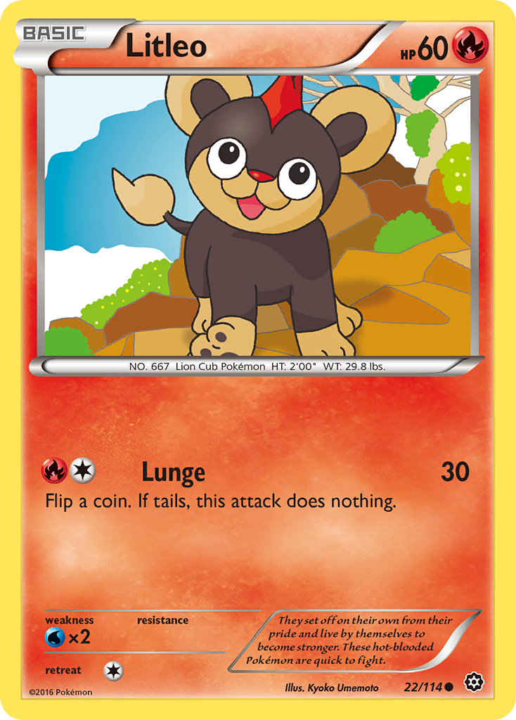 Litleo (22/114) [XY: Steam Siege] | Good Games North