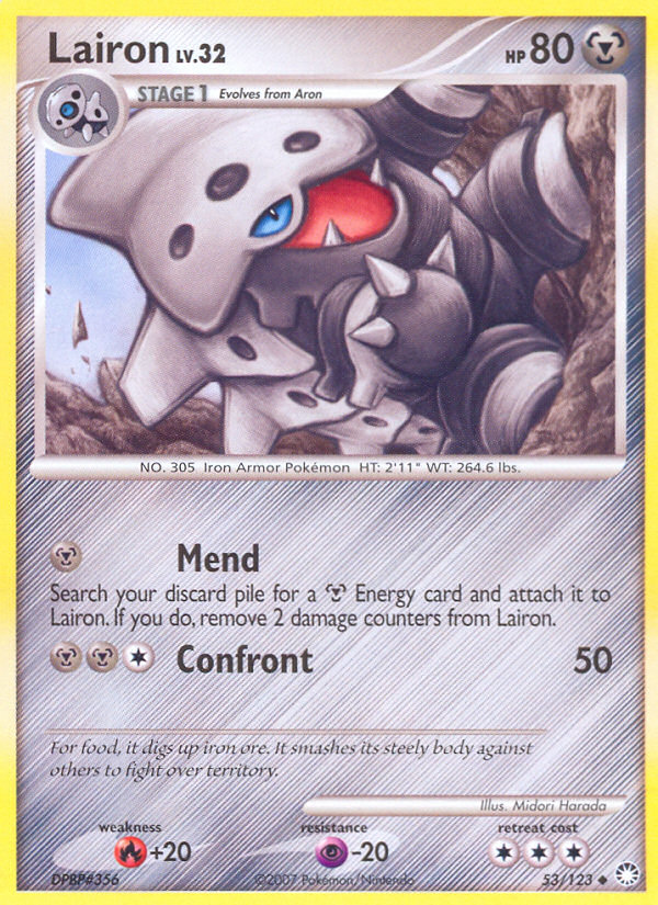 Lairon (53/123) [Diamond & Pearl: Mysterious Treasures] | Good Games North