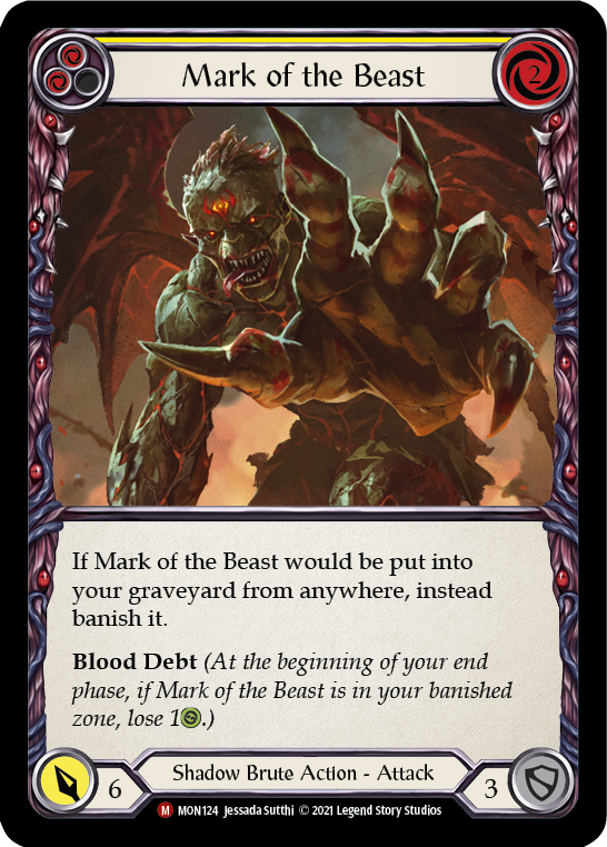 Mark of the Beast [MON124-RF] 1st Edition Rainbow Foil | Good Games North