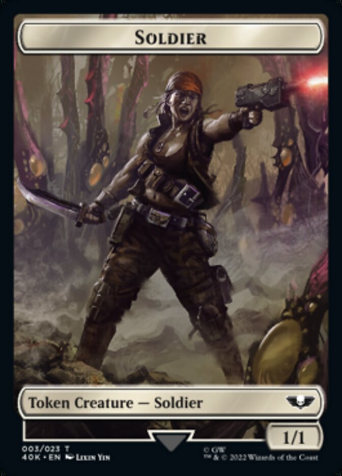 Soldier (003) // Sicarian Infiltrator Double-sided Token [Universes Beyond: Warhammer 40,000 Tokens] | Good Games North