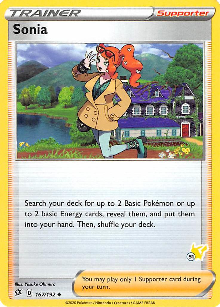 Sonia (167/192) (Pikachu Stamp #51) [Battle Academy 2022] | Good Games North