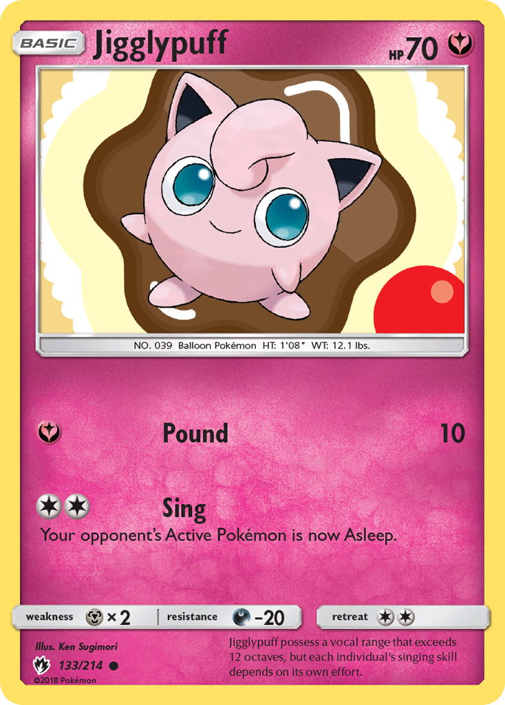 Jigglypuff (133/214) [Sun & Moon: Lost Thunder] | Good Games North