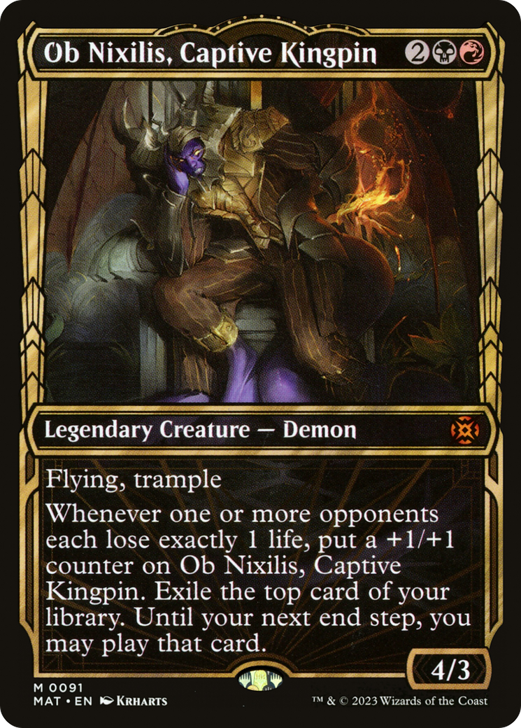 Ob Nixilis, Captive Kingpin (Showcase) [March of the Machine: The Aftermath] | Good Games North
