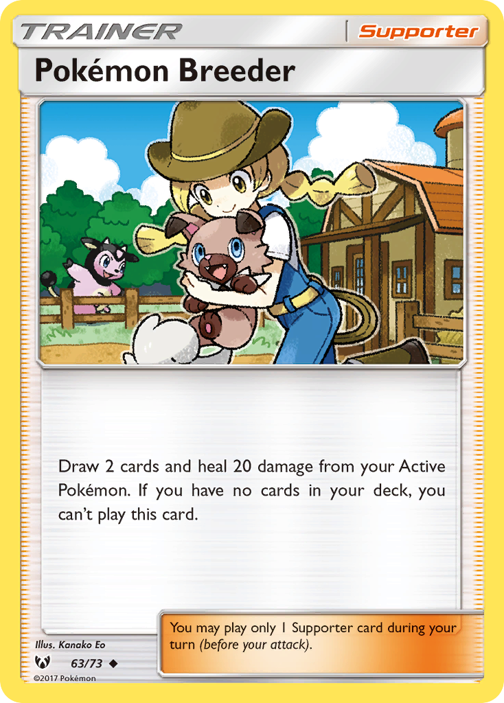 Pokemon Breeder (63/73) [Sun & Moon: Shining Legends] | Good Games North