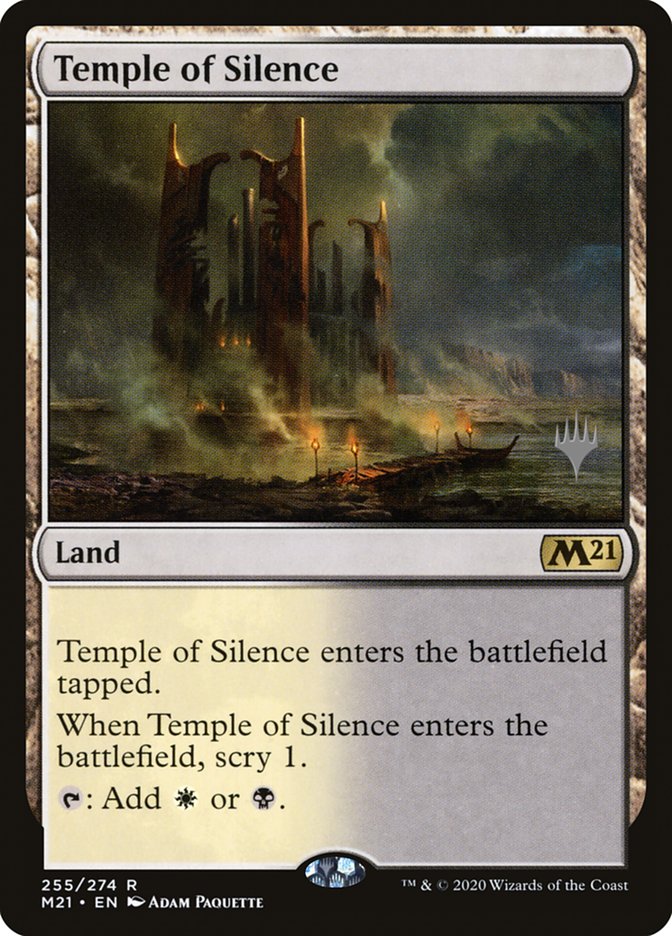 Temple of Silence (Promo Pack) [Core Set 2021 Promos] | Good Games North