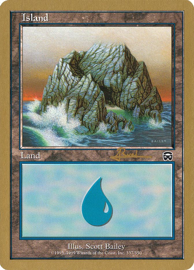 Island (ar337) (Antoine Ruel) [World Championship Decks 2001] | Good Games North
