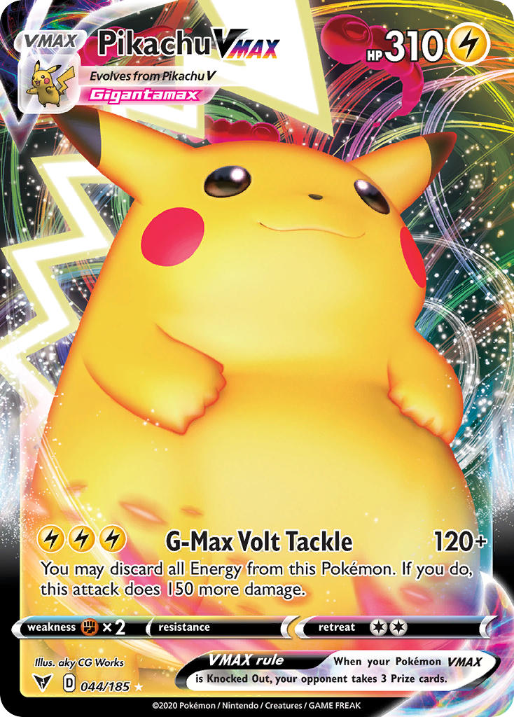 Pikachu VMAX (044/185) [Sword & Shield: Vivid Voltage] | Good Games North