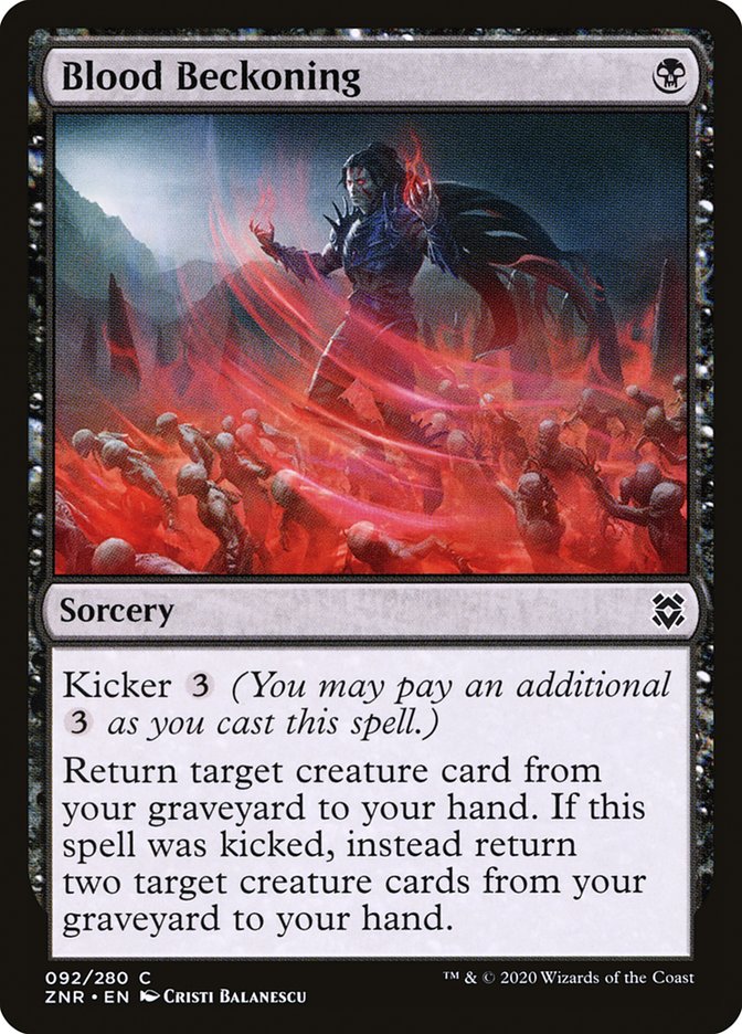 Blood Beckoning [Zendikar Rising] | Good Games North