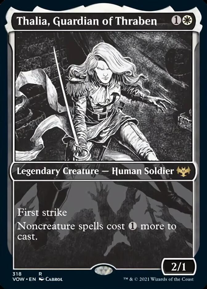 Thalia, Guardian of Thraben (Showcase Eternal Night) [Innistrad: Crimson Vow] | Good Games North
