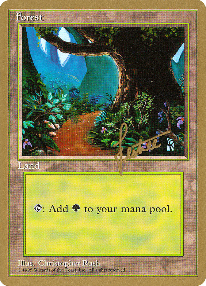 Forest (bl376) (Bertrand Lestree) [Pro Tour Collector Set] | Good Games North