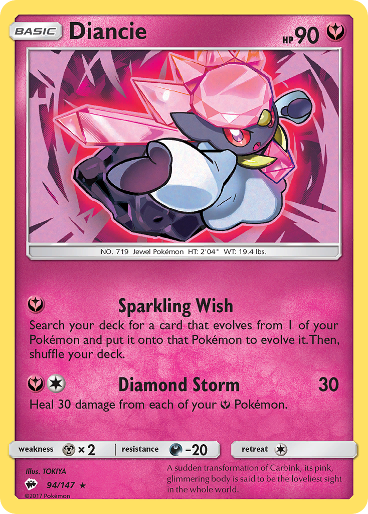Diancie (94/147) [Sun & Moon: Burning Shadows] | Good Games North