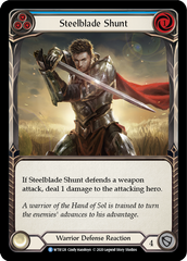 Steelblade Shunt (Blue) [U-WTR128] (Welcome to Rathe Unlimited)  Unlimited Rainbow Foil | Good Games North