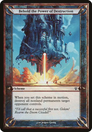 Behold the Power of Destruction (Archenemy) [Archenemy Schemes] | Good Games North