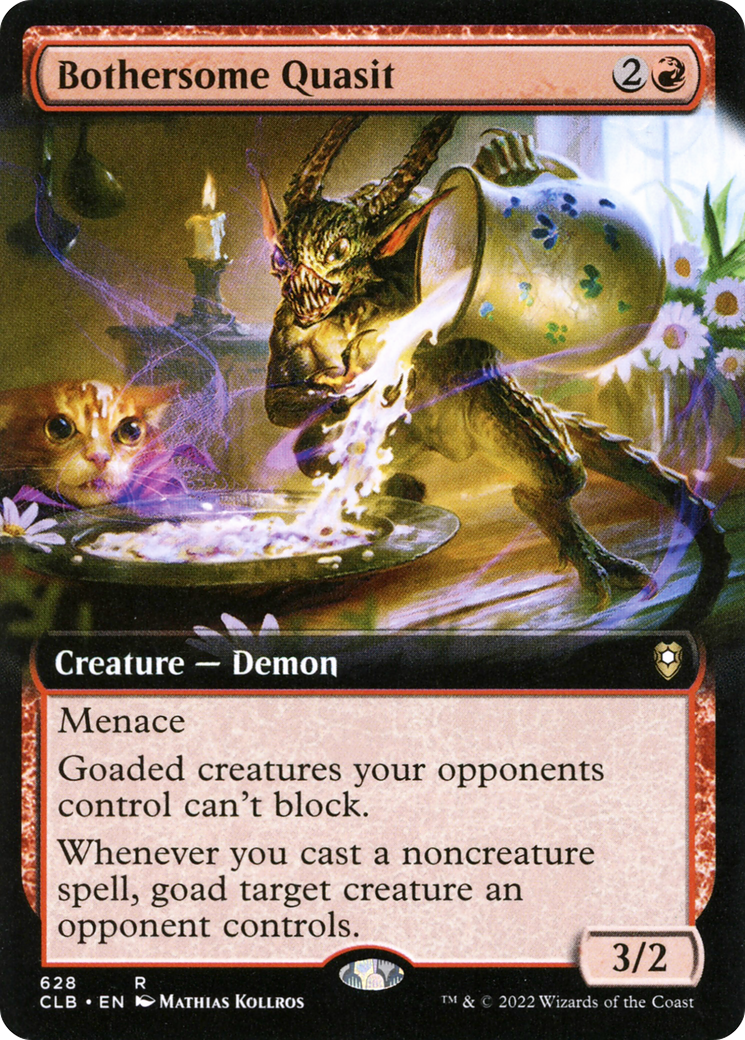 Bothersome Quasit (Extended Art) [Commander Legends: Battle for Baldur's Gate] | Good Games North