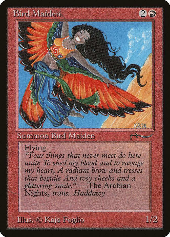 Bird Maiden (Light Mana Cost) [Arabian Nights] | Good Games North