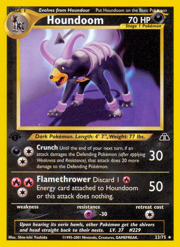 Houndoom (23/75) [Neo Discovery 1st Edition] | Good Games North