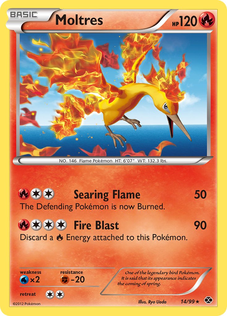 Moltres (14/99) (Blister Exclusive) [Black & White: Next Destinies] | Good Games North