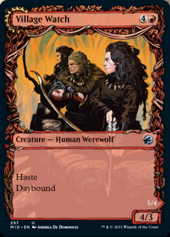 Village Watch // Village Reavers (Showcase Equinox) [Innistrad: Midnight Hunt] | Good Games North