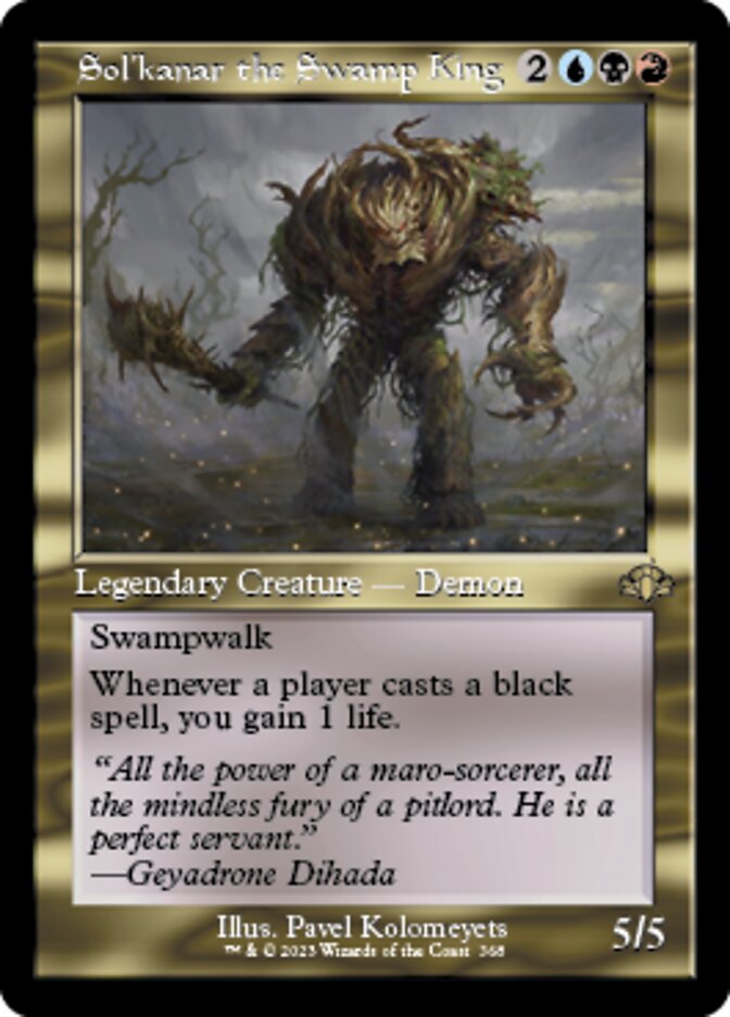 Sol'kanar the Swamp King (Retro) [Dominaria Remastered] | Good Games North