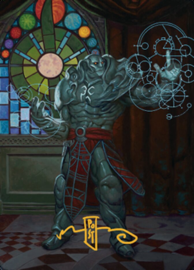 Karn, Living Legacy Art Card 2 (Gold-Stamped Signature) [Dominaria United Art Series] | Good Games North