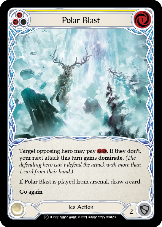 Polar Blast (Yellow) [U-ELE167] Unlimited Rainbow Foil | Good Games North