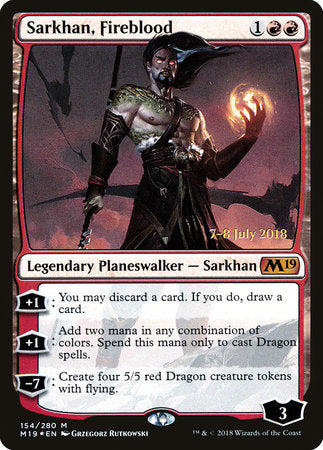 Sarkhan, Fireblood [Core Set 2019 Promos] | Good Games North