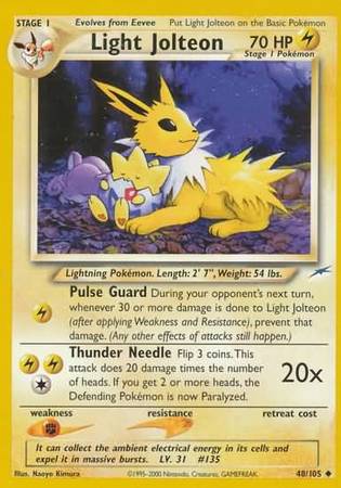 Light Jolteon (48/105) [Neo Destiny Unlimited] | Good Games North