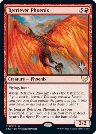 Retriever Phoenix (Promo Pack) [Strixhaven: School of Mages Promos] | Good Games North