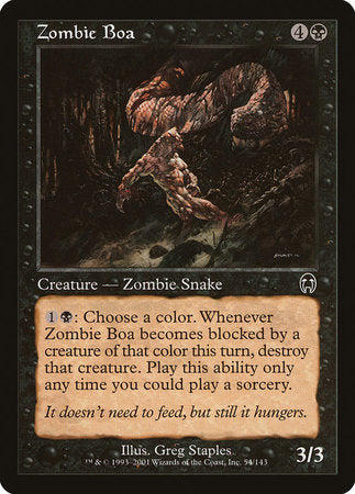 Zombie Boa [Apocalypse] | Good Games North