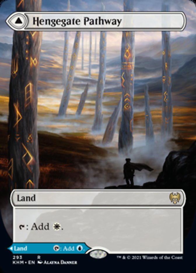 Hengegate Pathway // Mistgate Pathway (Borderless Alternate Art) [Kaldheim] | Good Games North