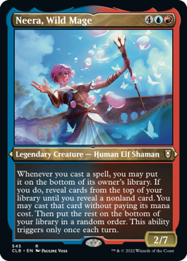 Neera, Wild Mage (Foil Etched) [Commander Legends: Battle for Baldur's Gate] | Good Games North