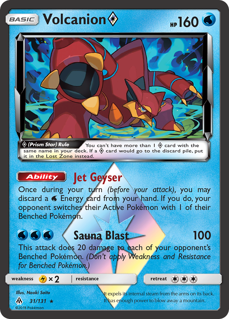 Volcanion (31/131) (Prism Star) [Sun & Moon: Forbidden Light] | Good Games North
