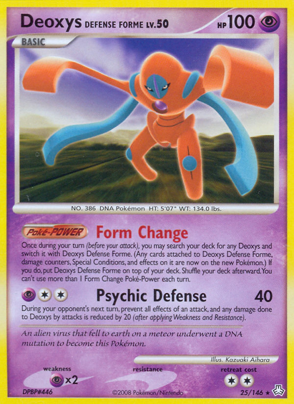 Deoxys Defense Forme (25/146) [Diamond & Pearl: Legends Awakened] | Good Games North