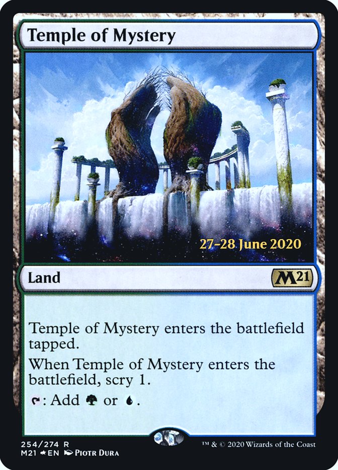 Temple of Mystery  [Core Set 2021 Prerelease Promos] | Good Games North